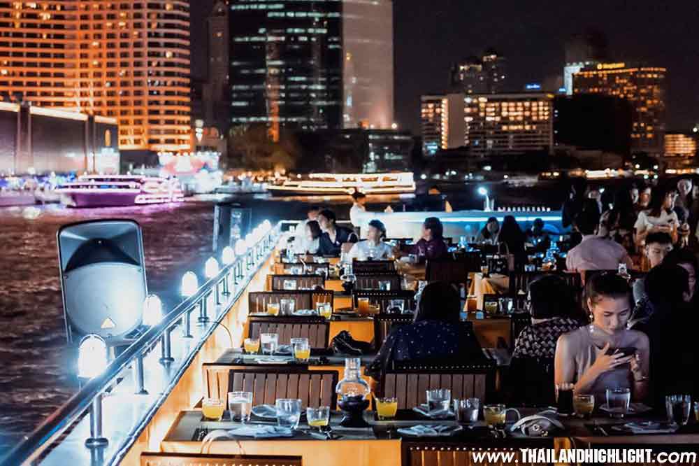 Bangkok night cruise with dinner on Meridian Alangka Cruise Bangkok,offer discount price promotion lower cost ticket booking & reservation,dinning reviews