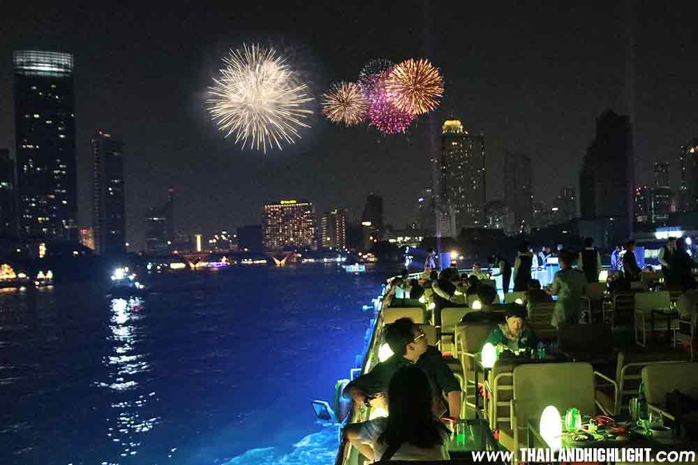 New Year Eve in Bangkok Where to go? Recommend to rooftop top deck seat with New Years Eve Party Bangkok Royal Princess Cruise,best view fireworks Nye
