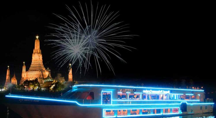 New Year Eve in Bangkok Where to go? Recommend to rooftop top deck seat with New Years Eve Party Bangkok Royal Princess Cruise,best viewfireworks Nye 2021