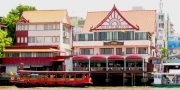 Cheap riverside restaurants bangkok, enjoy delicious buffet lunch Bangkok at Wanfah Restaurant near bank of Chaophraya river,booking discount price offer