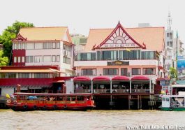 Cheap riverside restaurants bangkok, enjoy delicious buffet lunch Bangkok at Wanfah Restaurant near bank of Chaophraya river,booking discount price offer