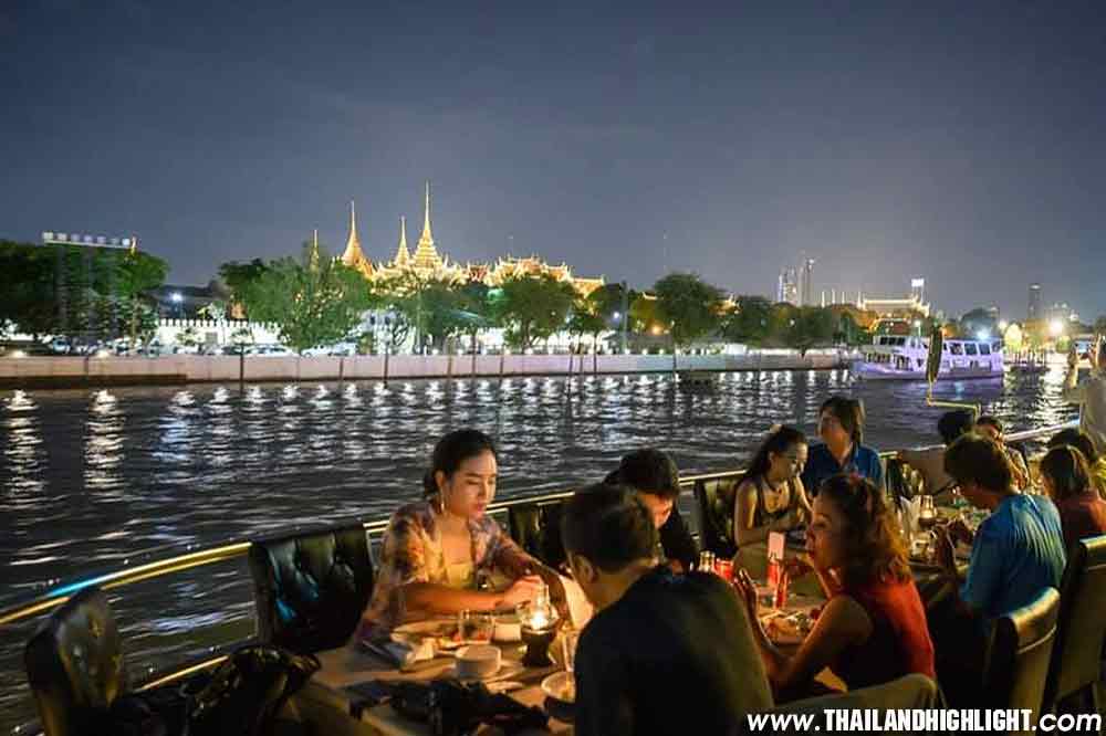 Meridian Cruise Bangkok Dinner Cruise Chao Phraya River,enjoy delicious Thai & International buffet reservation booking online with discount ticket price