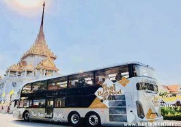 Experience sightseeing bus tours by Thai bus food tour 4 time per day,Bangkok night tour bus and day tour with travel to landmark, Booking Price Promotion