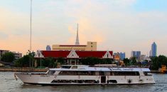 Sunset Bangkok today,Sunset Bangkok Grand Pearl Cruise,that is time and place for touch good weather, see Chaophraya river attractions as Temple of Down,etc