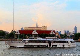 Sunset Bangkok today,Sunset Bangkok Grand Pearl Cruise,that is time and place for touch good weather, see Chaophraya river attractions as Temple of Down,etc