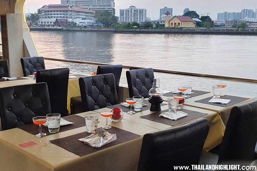 Offier ticket booking of Meridian cruise sunset dinner cruise Bangkok discount price 650฿ Bangkok sunset cruise Chaophraya river at Iconsiam