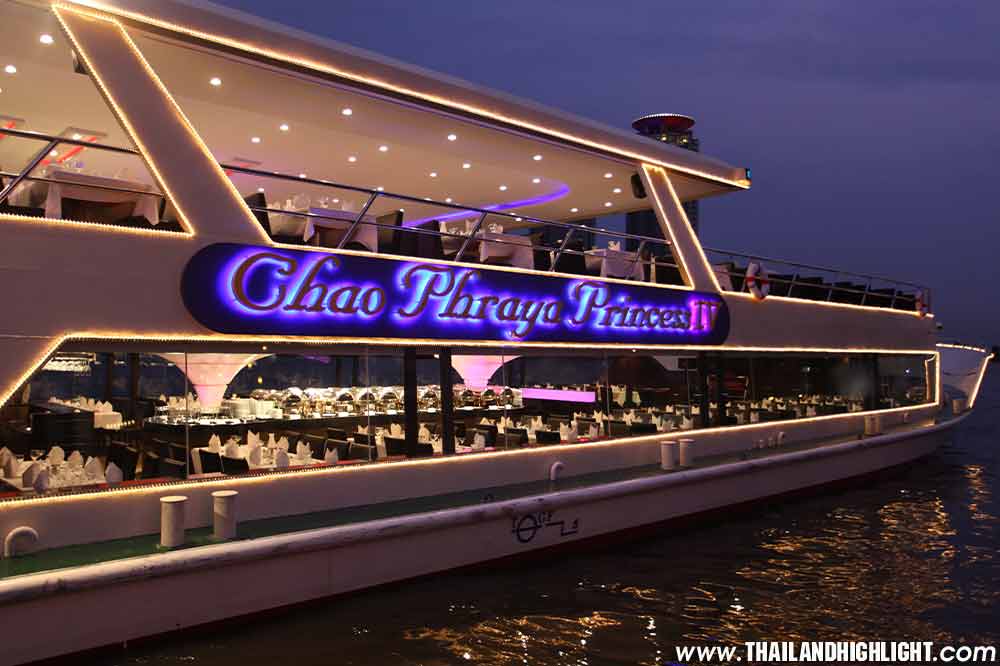 Chaophraya Princess Cruise Sunset River Cruise Price 750฿ Discount, Promotion ticket discount for Chao phraya Princess Cruise sunset river cruise price 750฿ booking reservation offer Sunset Cruise Bangkok