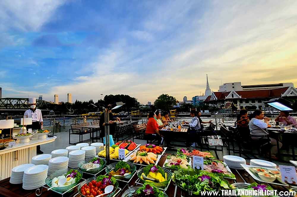 White Orchid River Cruise Sunset Cruise Price 699฿ Discount. Chaophraya river twilight cruise Bangkok ticket discount White Orchid River Cruise sunset cruise price 699฿ discount ticket promotion booking